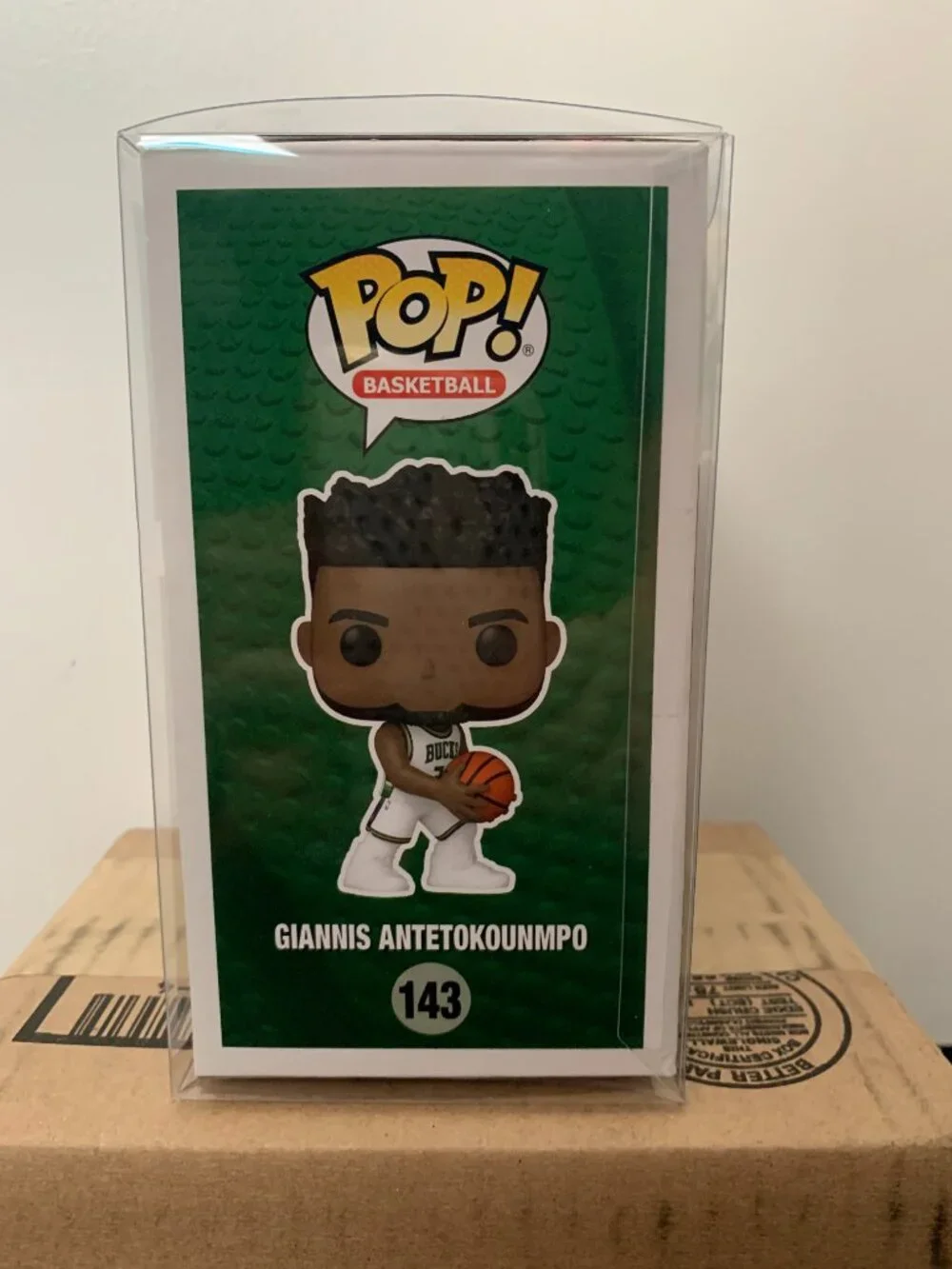 Giannis Antetokounmpo Milwaukee Bucs Funko Pop NWT in case